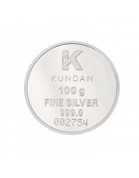 100g Silver Coin (999.9)- Lakshmi Ganesha (Round)