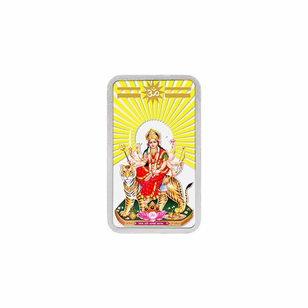 20g Silver Colour Bar (999.9) - Durga Mata