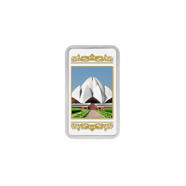 20g Silver Colour Bar (999.9) - Lotus Temple
