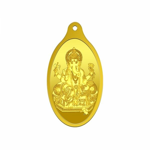 2g Gold Pendant 24kt (999.9)  - Ganesha