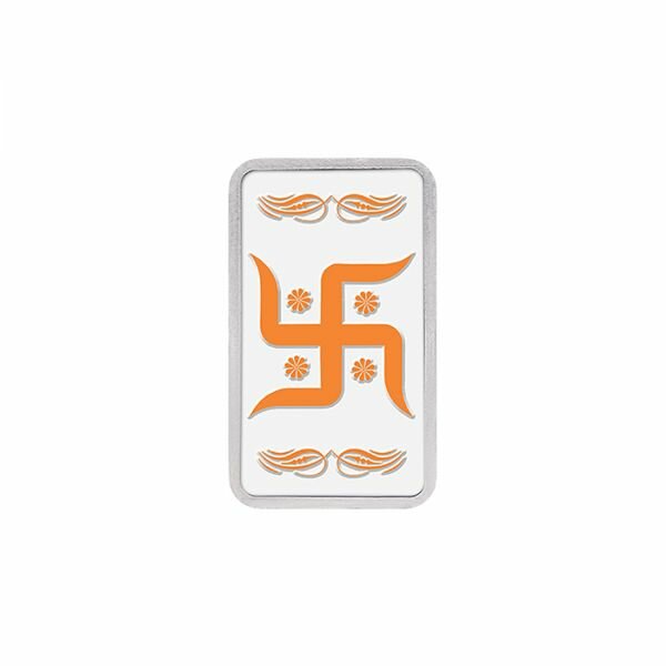 20g Silver Colour Bar (999.9) - Swastik